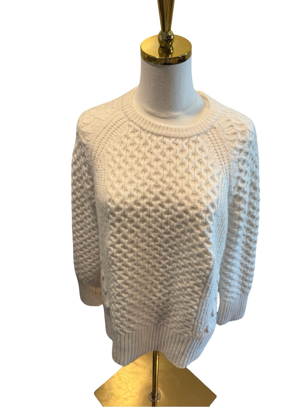 Express Cable Knit Crewneck Sweater